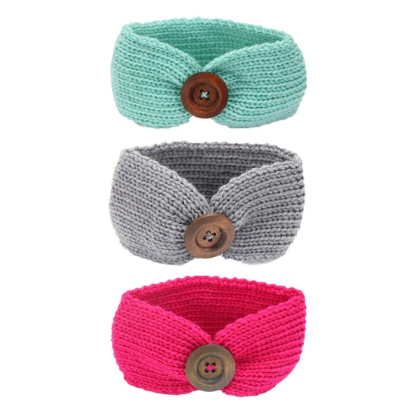 🌸Host Pick!🌸 Baby Knit Crochet Top Knot Headband - Picture 3 of 5
